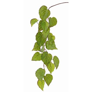 Branche de bégonia à feuilles artificielle KATRICE, vert-rouge, 110cm Branche de bégonia à feuilles artificielle KATRICE, vert-rouge, 110cm