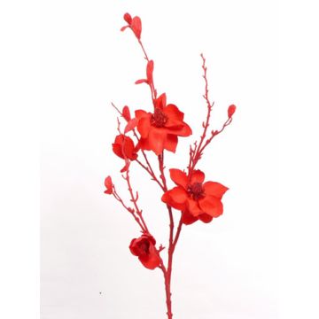 Fleur artificielle de magnolia SANDY, pailletée, rouge, 115 cm Fleur artificielle de magnolia SANDY, pailletée, rouge, 115 cm