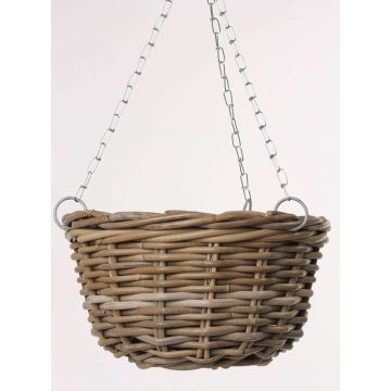 Panier suspendu beige NICOLINA, 18cm, Ø30cm Panier suspendu beige NICOLINA, 18cm, Ø30cm