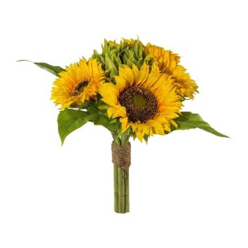 Bouquet artificiel Tournesol CARVO, jaune, 35cm