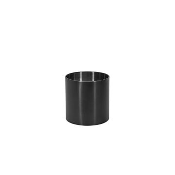 Cache-pot ALVARO en acier inoxydable avec roulettes, anthracite, 36,5 cm, Ø 35 cm Cache-pot ALVARO en acier inoxydable avec roulettes, anthracite, 36,5 cm, Ø 35 cm