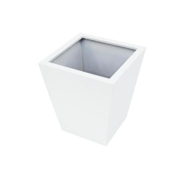 Pot de fleurs ORNELLO, blanc, 50 x 45 x 45 cm Pot de fleurs ORNELLO, blanc, 50 x 45 x 45 cm