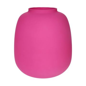 Vase en verre CAYDENCE, rose mat, 25,3 cm, Ø 22,2 cm Vase en verre CAYDENCE, rose mat, 25,3 cm, Ø 22,2 cm