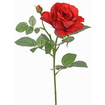 Fleur artificielle rose WAIOLA, rouge, 65 cm, Ø 11 cm