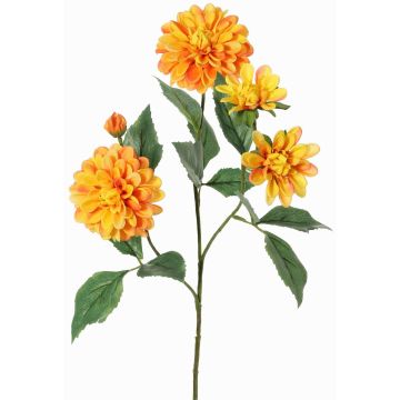 Branche décorative de dahlia artificielle QUINKA, orange-jaune, 70cm Branche décorative de dahlia artificielle QUINKA, orange-jaune, 70cm