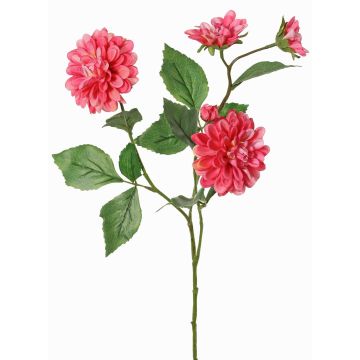 Branche décorative de dahlia synthétique QUINKA, fuchsia, 70cm Branche décorative de dahlia synthétique QUINKA, fuchsia, 70cm