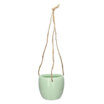 Pot suspendu Dolomit DOMINGOS, vert menthe, 8,5/44 cm, Ø 10,8 cm