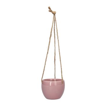 Pot suspendu Dolomit DOMINGOS, rose, 10/65 cm, Ø 13 cm