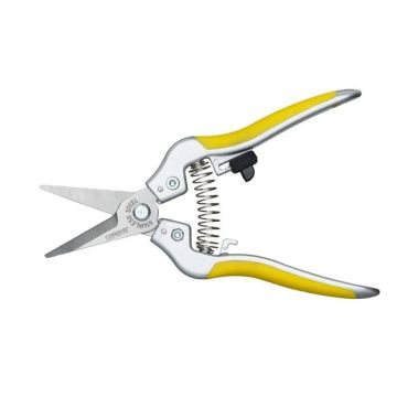 Sécateur de vigne OASIS®, poignées caoutchoutées, jaune, 17,5cm Sécateur de vigne OASIS®, poignées caoutchoutées, jaune, 17,5cm
