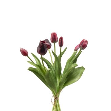 Bouquet de tulipes artificielles assorties LONA, rouge-rouge bordeaux, 40cm Bouquet de tulipes artificielles assorties LONA, rouge-rouge bordeaux, 40cm
