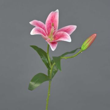 Fleur artificielle lys tigre MIXLON, fuchsia, 55cm, Ø13cm