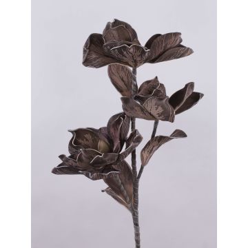 Branche de camélia artificielle en mousse synthétique RANIA, marron, 95 cm, Ø 18-22 cm