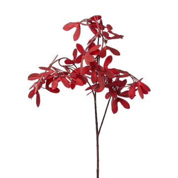 Branche artificielle d'érable KLIMON avec des fruits, rouge foncé, 65cm