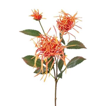Branche de fleurs artificielles Chrysanthème MIRANE, orange, 70cm