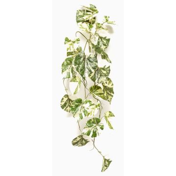 Plante suspendue synthétique Scindapsus NAVIRT sur tige, vert-blanc, 90cm