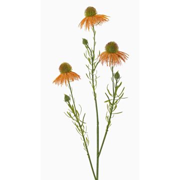 Branche artificielle de rudbeckie CELIO, abricot, 70 cm, Ø 6-7 cm