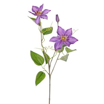 Branche de clématite artificielle DORAN, violette, 75 cm, Ø 11-13 cm