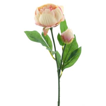 Fleur décorative Pivoine TESNI, pêche-rose, 50cm