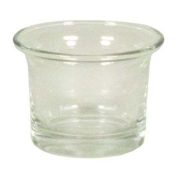Porte-bougie JEMMA en verre, transparent, 4,5cm, Ø6,5cm Porte-bougie JEMMA en verre, transparent, 4,5cm, Ø6,5cm