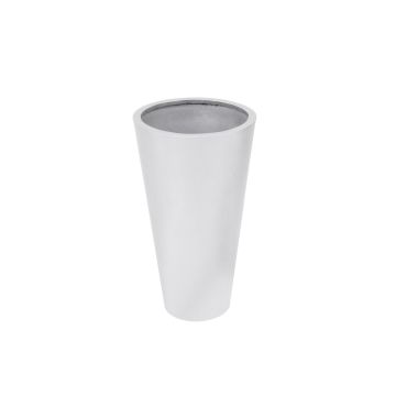 Pot de fleurs LEOPOLDO, argent, 69cm, Ø39cm Pot de fleurs LEOPOLDO, argent, 69cm, Ø39cm