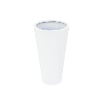Pot de fleurs LEOPOLDO, blanc, 69 cm, Ø 39 cm