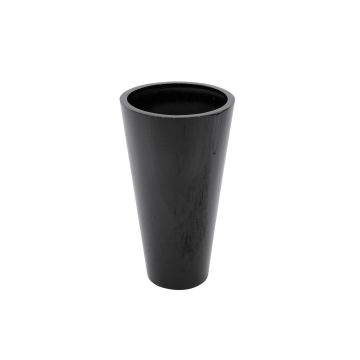 Pot de fleurs LEOPOLDO, noir, 69cm, Ø39cm Pot de fleurs LEOPOLDO, noir, 69cm, Ø39cm