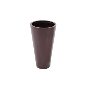 Pot de fleurs LEOPOLDO, marron, 69 cm, Ø 39 cm