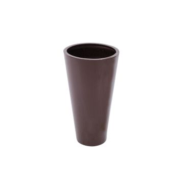 Pot de fleurs LEOPOLDO, marron, 69cm, Ø39cm