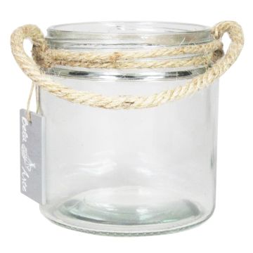 Photophore KIAH avec anse, 12cm, Ø11cm Photophore KIAH avec anse, 12cm, Ø11cm