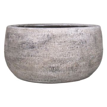 Coupe en céramique AGAPE avec veinure, blanc-brun, 14cm, Ø28cm Coupe en céramique AGAPE avec veinure, blanc-brun, 14cm, Ø28cm