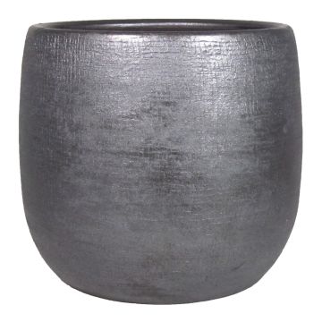 Pot en céramique AGAPE avec veinure, noir, 54cm, Ø59cm Pot en céramique AGAPE avec veinure, noir, 54cm, Ø59cm