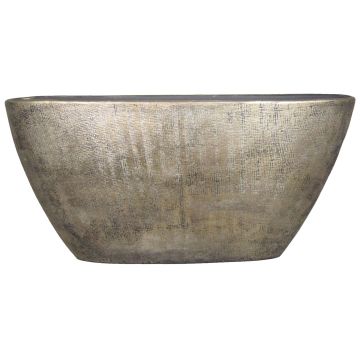 Coupe bateau en céramique AGAPE avec veinure, or, 73x17x36cm