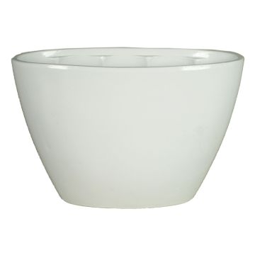 Pot à orchidée ovale RODISA, céramique, blanc, 32x14,5x22,5cm Pot à orchidée ovale RODISA, céramique, blanc, 32x14,5x22,5cm