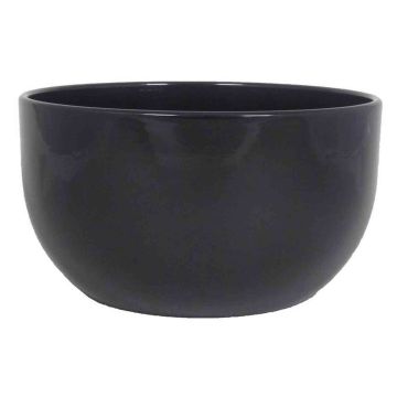 Coupe de fleurs en céramique TEHERAN TOWER, noir, 14cm, Ø26cm