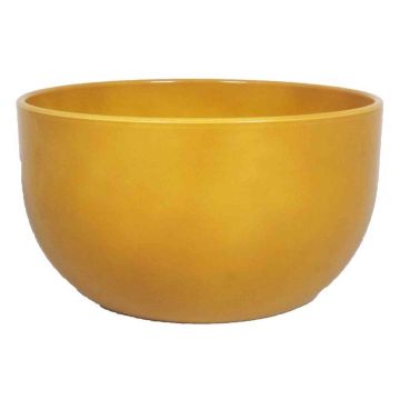 Coupe de fleurs en céramique TEHERAN TOWER, jaune ocre, 14cm, Ø26cm