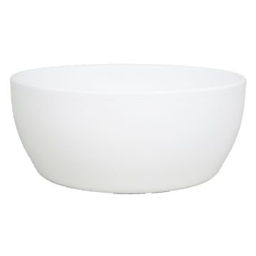 Coupe de fleurs en céramique TEHERAN BRIDGE, blanc mat, 9,5cm, Ø24,5cm