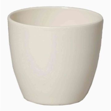 Grand cache-pot TEHERAN BASAR, céramique, crème, 33,5cm, Ø40cm