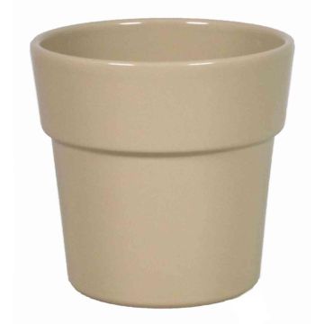 Pot à orchidée MARIVAN, céramique, beige, 12,5cm, Ø13,5cm