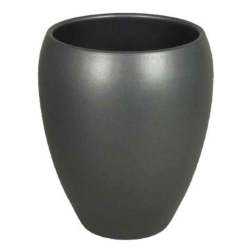 Vase en céramique URMIA MONUMENT, anthracite mat, 19cm, Ø16cm