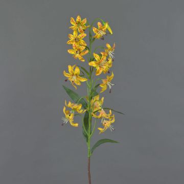 Fleur artificielle lys tigré ARAMAIO, jaune, 80 cm, Ø 13 cm Fleur artificielle lys tigré ARAMAIO, jaune, 80 cm, Ø 13 cm