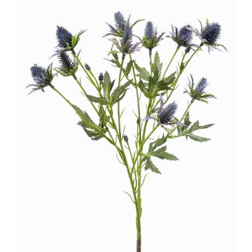Branche de chardon noble artificielle CUACOS, bleue, 70 cm, Ø 2-3 cm