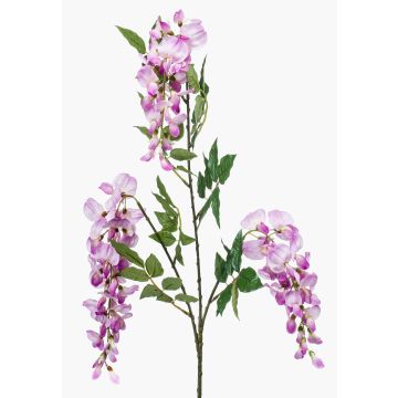 Branche de glycine artificielle ONORATO avec fleurs, violet, 70 cm