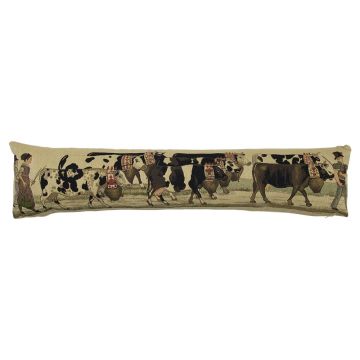 Coussin décoratif anti-courants d'air EMTIS avec motif vache, beige, 90 x 15 x 20 cm Coussin décoratif anti-courants d'air EMTIS avec motif vache, beige, 90 x 15 x 20 cm