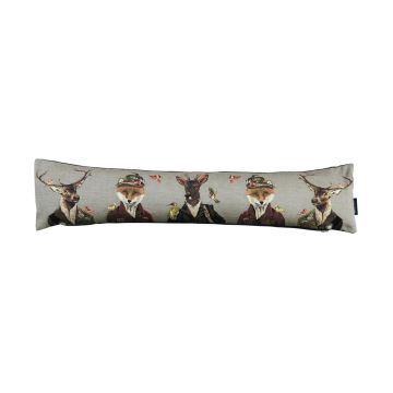 Coussin décoratif anti-courants d'air EMTIS avec motif cerf et renard, gris, 90 x 15 x 20 cm Coussin décoratif anti-courants d'air EMTIS avec motif cerf et renard, gris, 90 x 15 x 20 cm