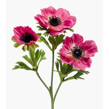 Fleur artificielle anémone des bois RUBINA, rose vif, 55 cm, Ø 4-10 cm Fleur artificielle anémone des bois RUBINA, rose vif, 55 cm, Ø 4-10 cm