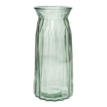 Vase de table RUBIE en verre, vert-transparent, 24 cm, Ø 11 cm Vase de table RUBIE en verre, vert-transparent, 24 cm, Ø 11 cm