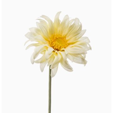 Gerbera artificiel BILFON, jaune clair, 50 cm