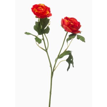 Rameau décoratif de renoncules FLORANCE, orange foncé, 45cm Rameau décoratif de renoncules FLORANCE, orange foncé, 45cm