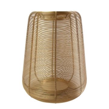 Lanterne en fer KONRADIN, or, 30cm, Ø24cm Lanterne en fer KONRADIN, or, 30cm, Ø24cm