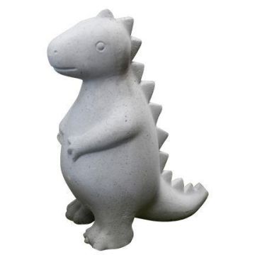Figurine d'animal T-Rex NIONA en ciment, gris, 26x13x31cm Figurine d'animal T-Rex NIONA en ciment, gris, 26x13x31cm